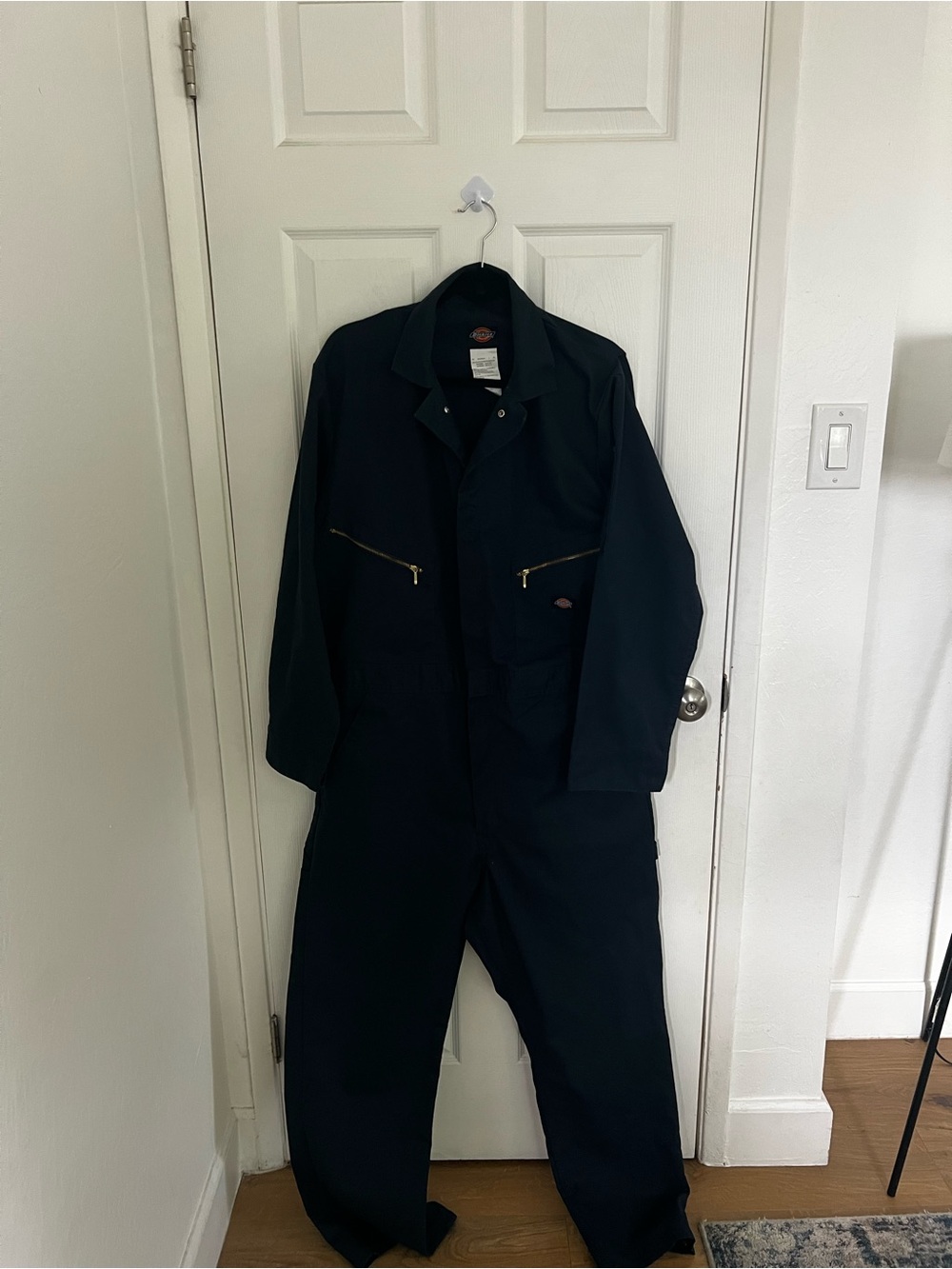 Dickies Men's‎ Dark Navy Work Coverall with Gold Zippers